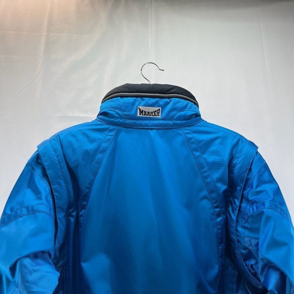 MARKER Jacket Womens Sz 10 Convertible Vest Removable Sleeve Ski Snowboard Blue - Picture 6 of 12